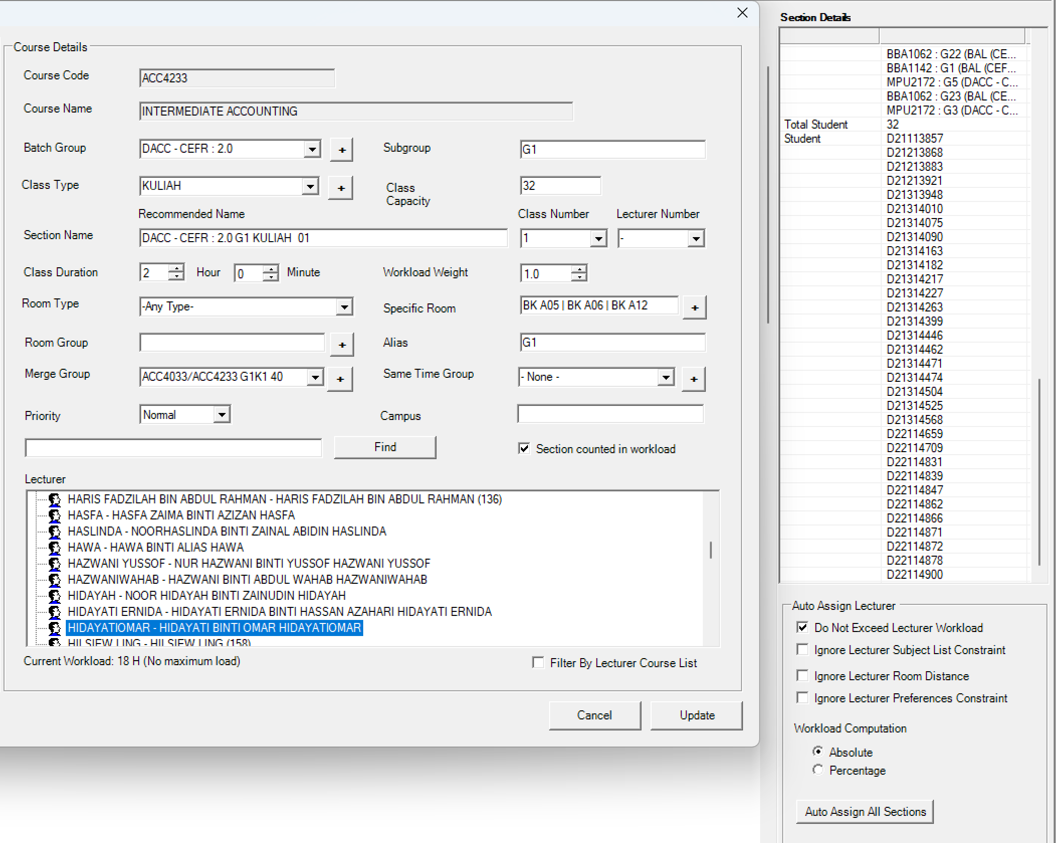 Section Properties Class