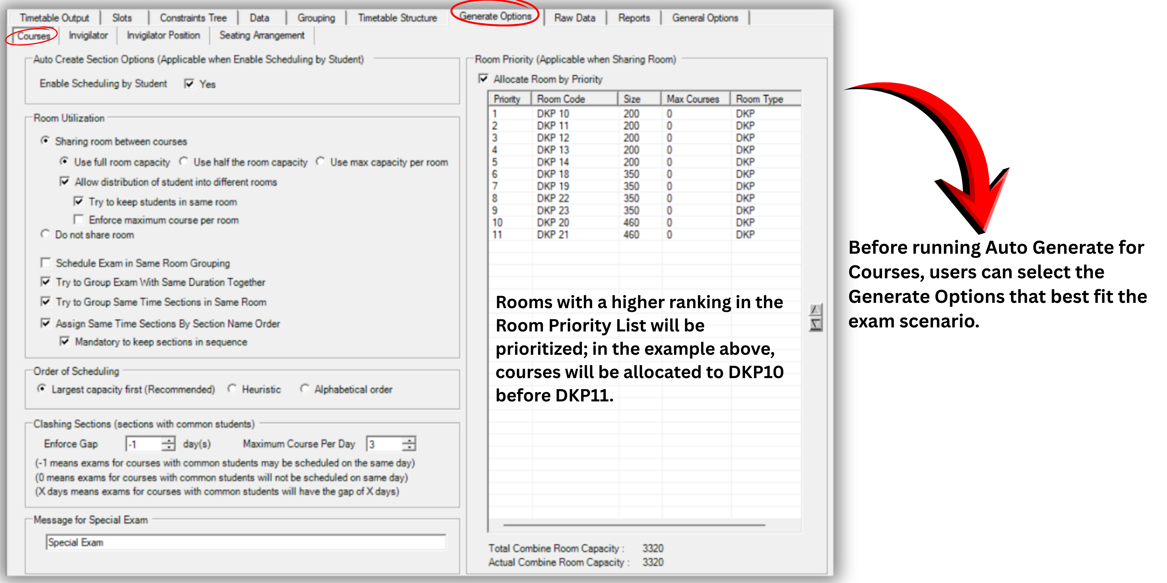 Step 4: Course Constraints and Generation Options - Image 4